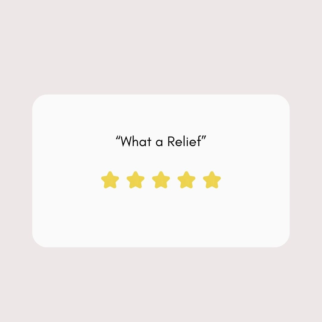 What a Relief review graphic 