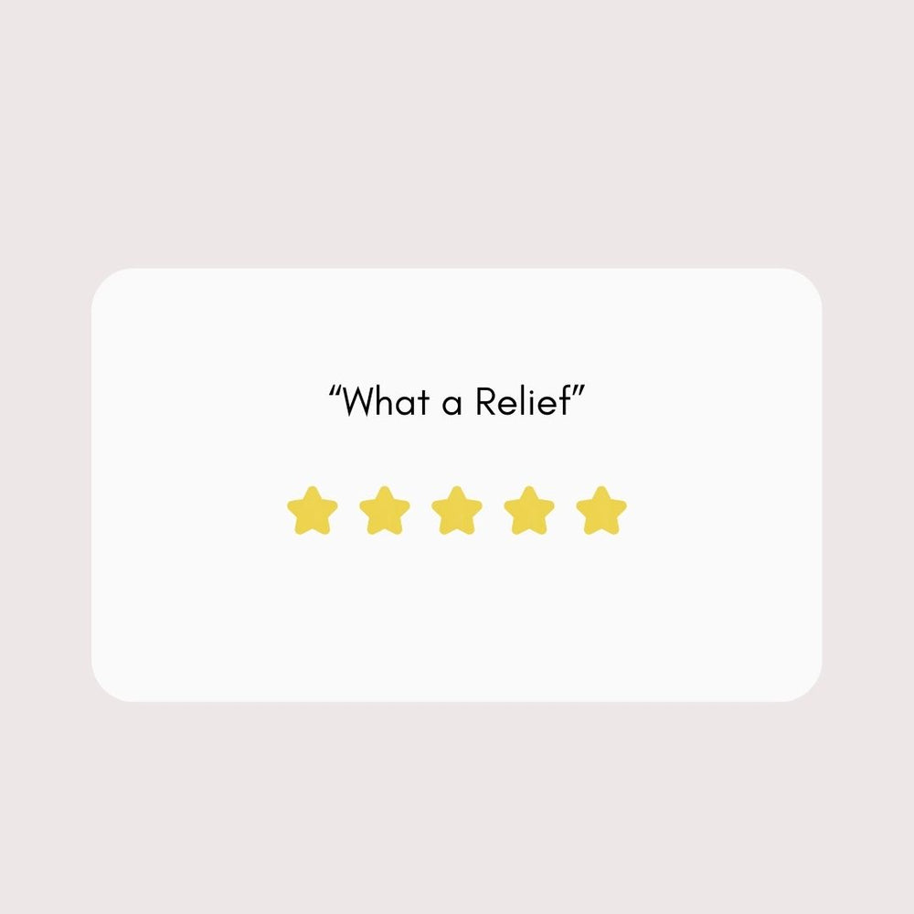 What a Relief review graphic 